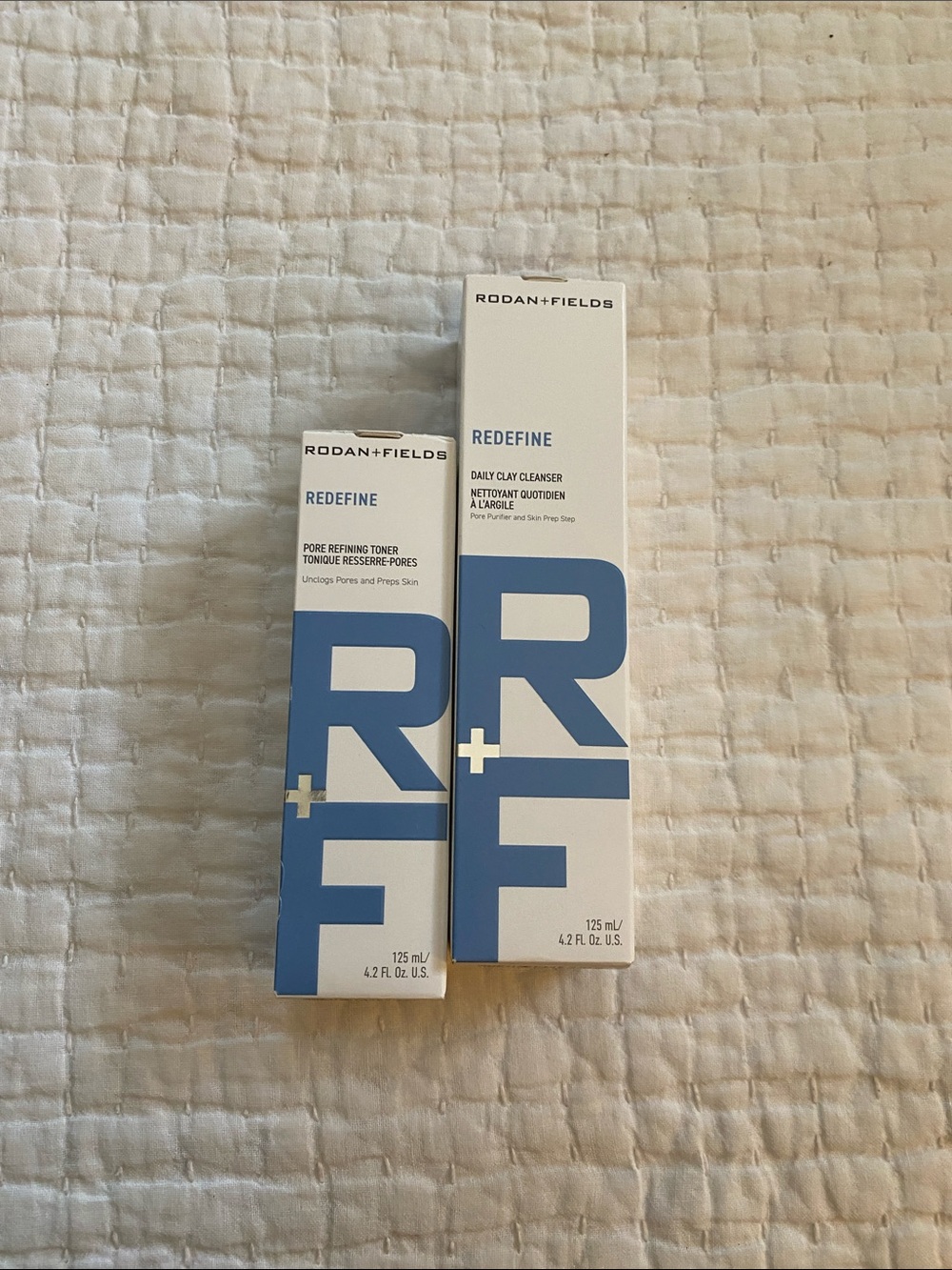 Rodan + Fields REDEFINE Set in White and Blue Packaging